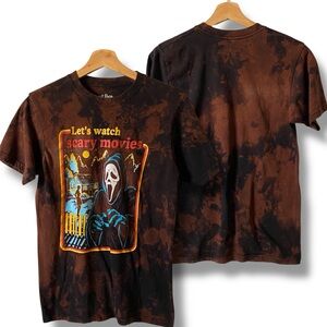 GHOST FACE Custom Bleached 'Scream' Graphic T-Shirt